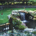 Golf Green with Water Feature
