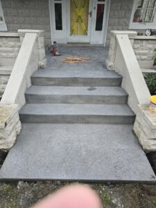 Stamped Concrete Stairs